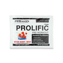 PES  enkratni odmerek - 7 g, okus mešanica melona-jagoda, paket predvadbenega praška na belem ozadju s prikazom sadja.