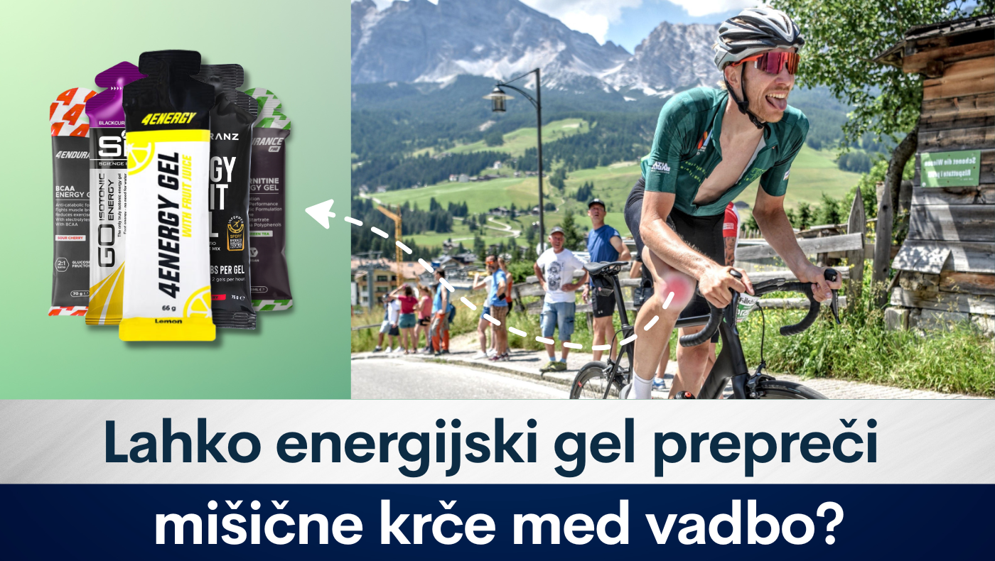 Lahko energijski gel prepreči mišične krče med vadbo?