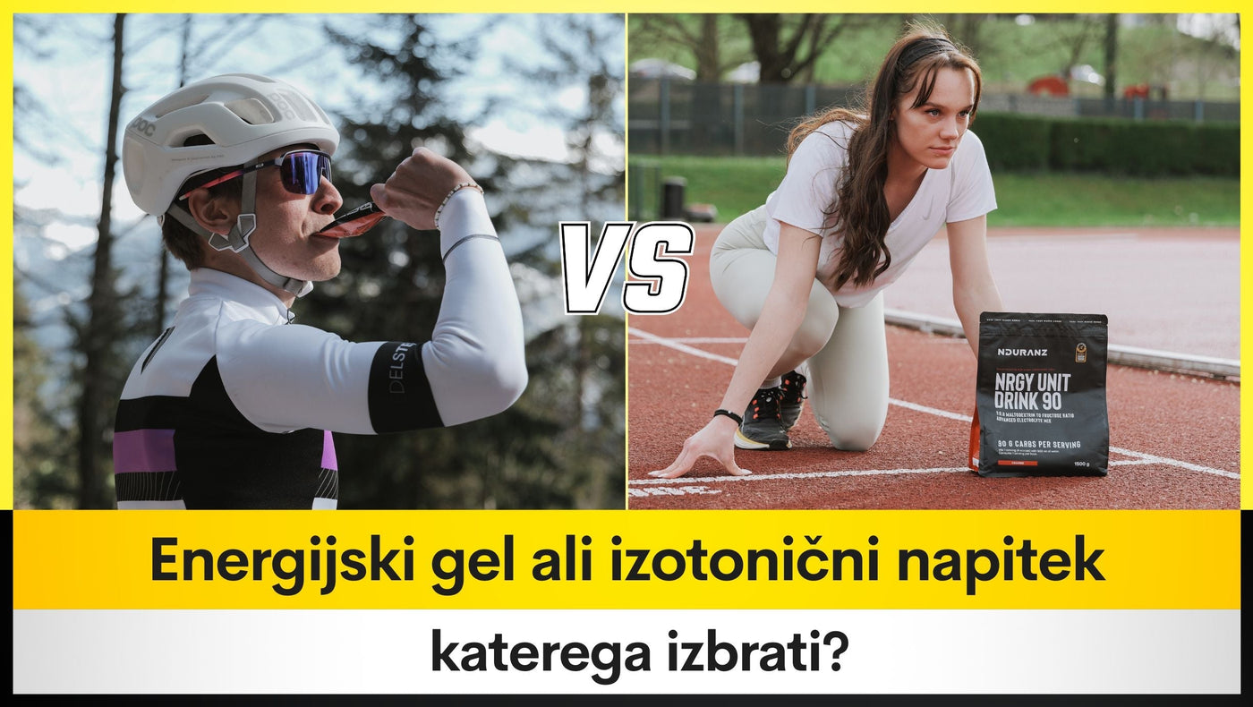 Energijski gel ali izotonični napitek – katerega izbrati?