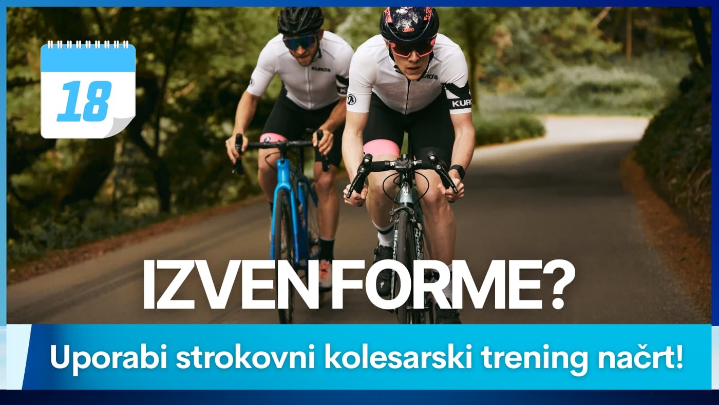Izven forme? Uporabi strokovni kolesarski trening načrt!