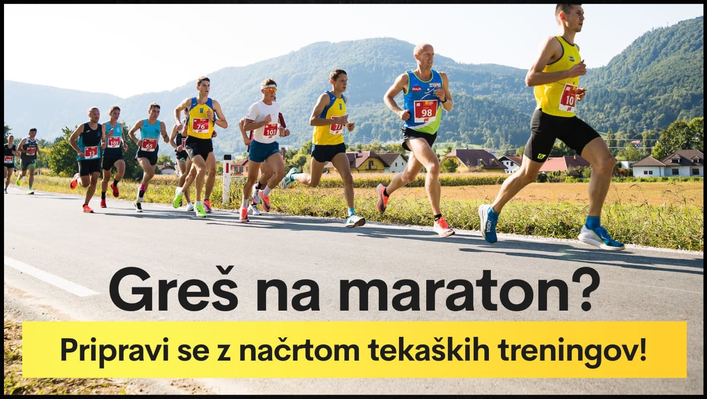 Greš na maraton? Pripravi se z načrtom tekaških treningov