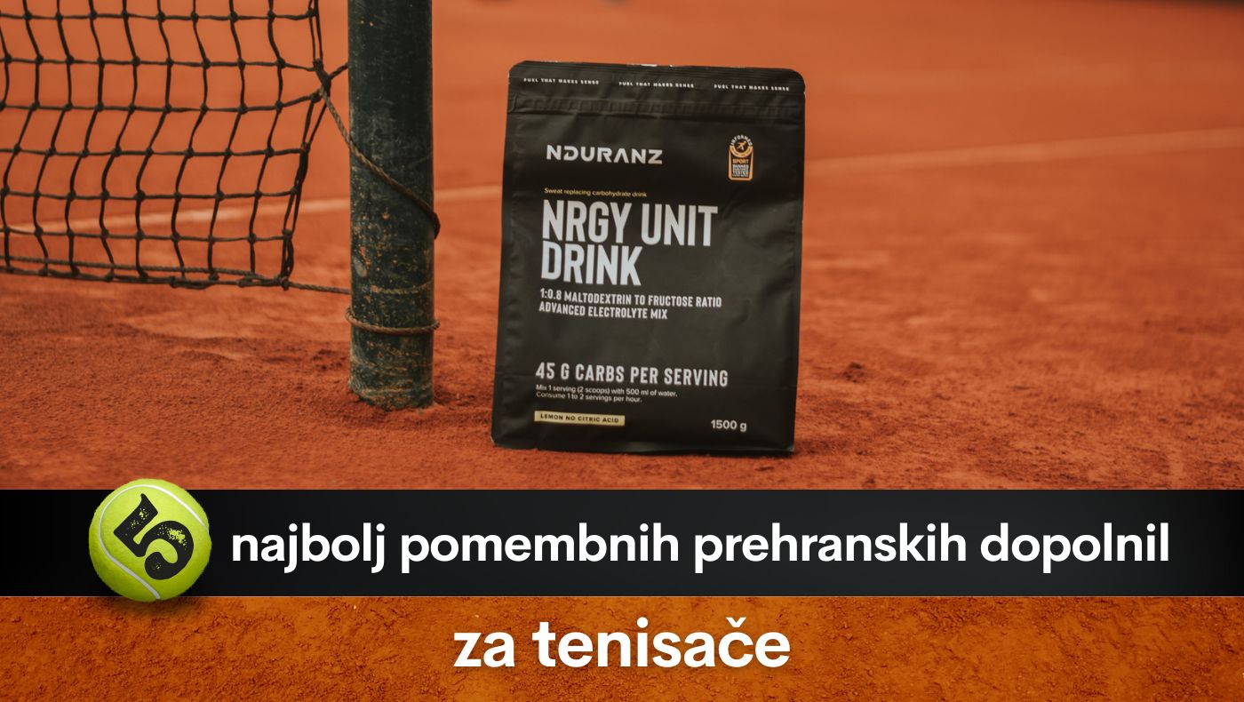 5 najbolj pomembnih prehranskih dopolnil za tenisače