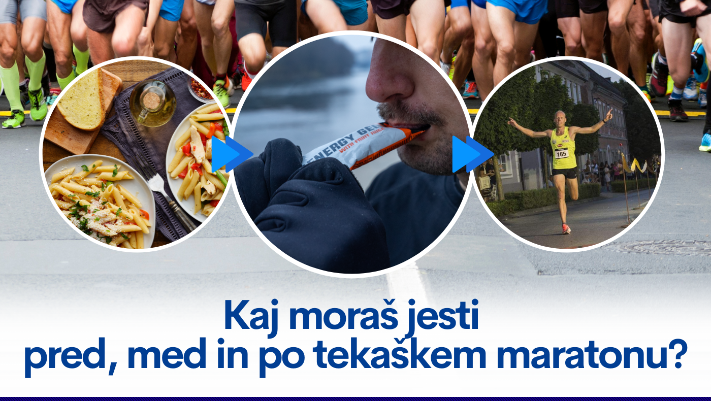 Kaj moraš jesti pred, med in po tekaškem maratonu?