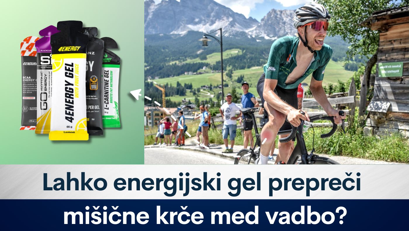 Lahko energijski gel prepreči mišične krče med vadbo?