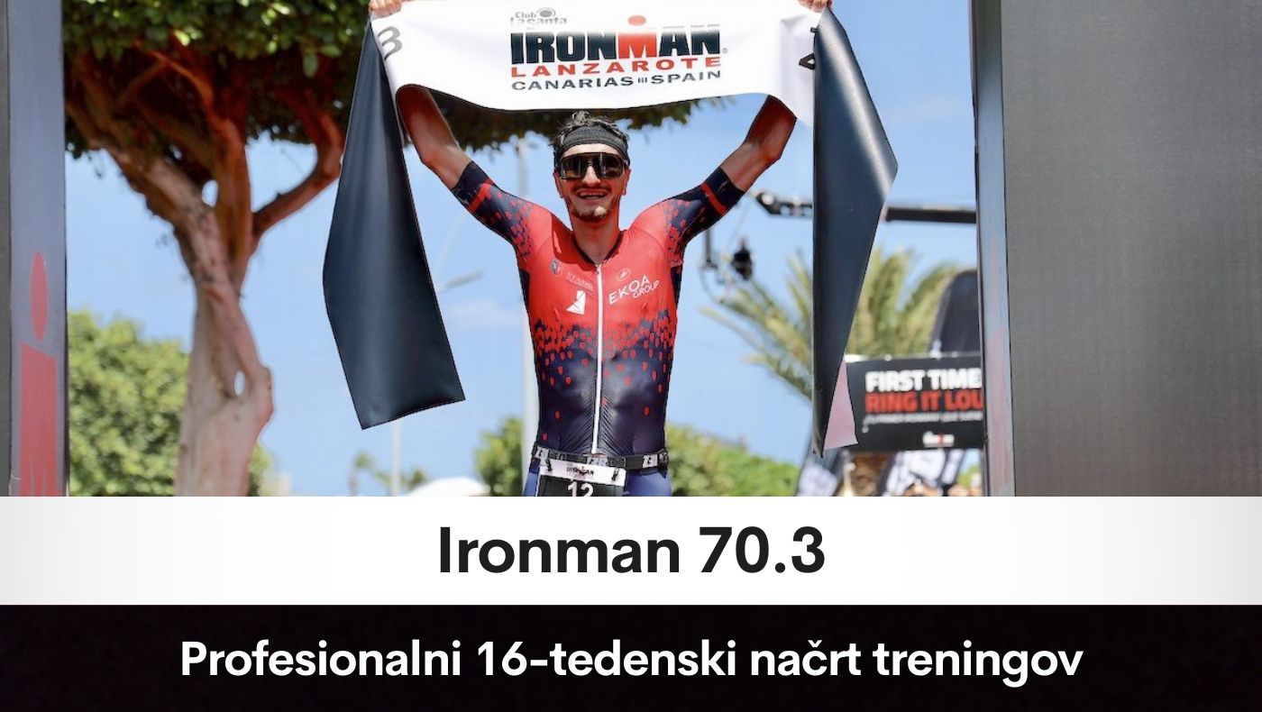 Ironman 70.3: profesionalni 16-tedenski načrt treningov