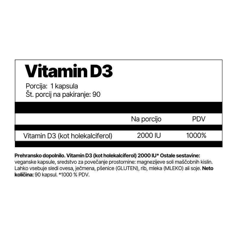 Vitamin D3 (2000 IU)