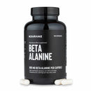 Nduranz Beta Alanine – 150 kapsul, črna steklenička s teksturirano etiketo, belim besedilom z odmerki in podrobnostmi o porcijah.