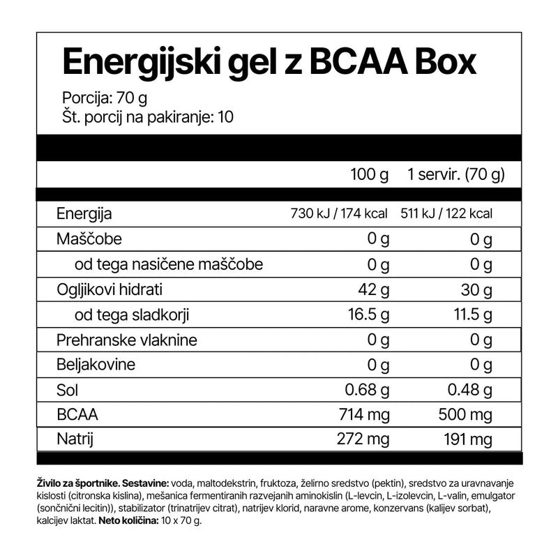Energijski gel z BCAA Box