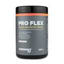 4Endurance Pro Flex - 400 g okus breskve, črna posoda s sivo etiketo, oranžnim trakom, navedene koristi za podporo sklepom.