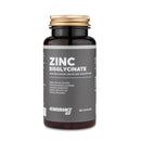 4Endurance Pro Zinc Chelate (bisglycinate) - 60 kapsul, rjava steklenička z zlatim pokrovčkom in sivo etiketo na belem ozadju.